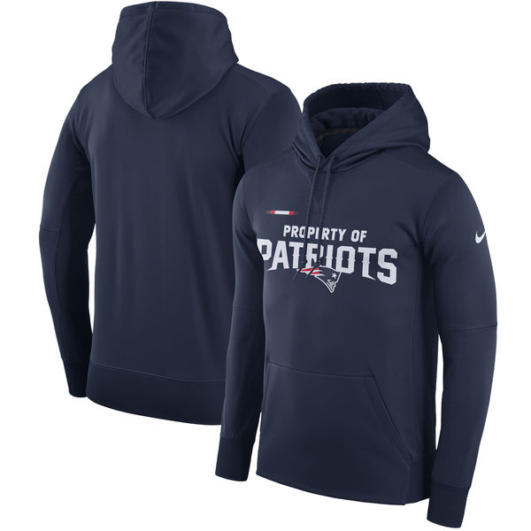 Men's New England Patriots Nike Property Of Performance Pullover Hoodie Navy,We sell and wholesale Men's New England Patriots Nike Property Of Performance Pullover Hoodie Navy on line form chian!